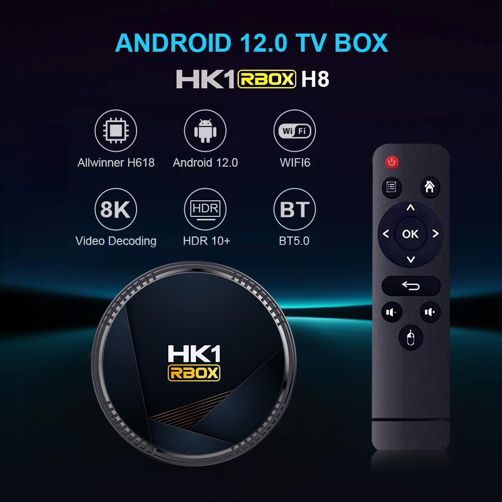 ODM HK1 RBOX H8 Allwinner H618 ott TV Box China Hersteller