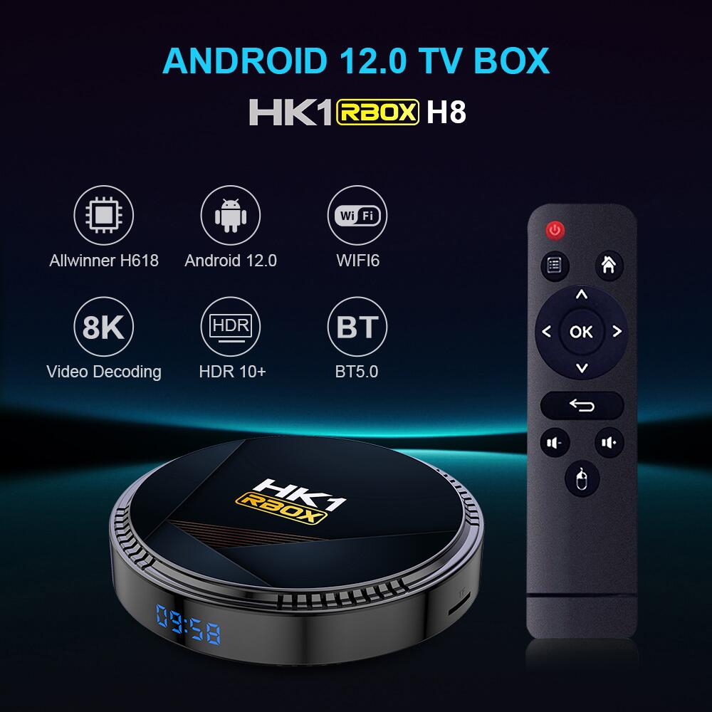 ODM HK1 RBOX H8 Allwinner H618 ott TV Box China Hersteller