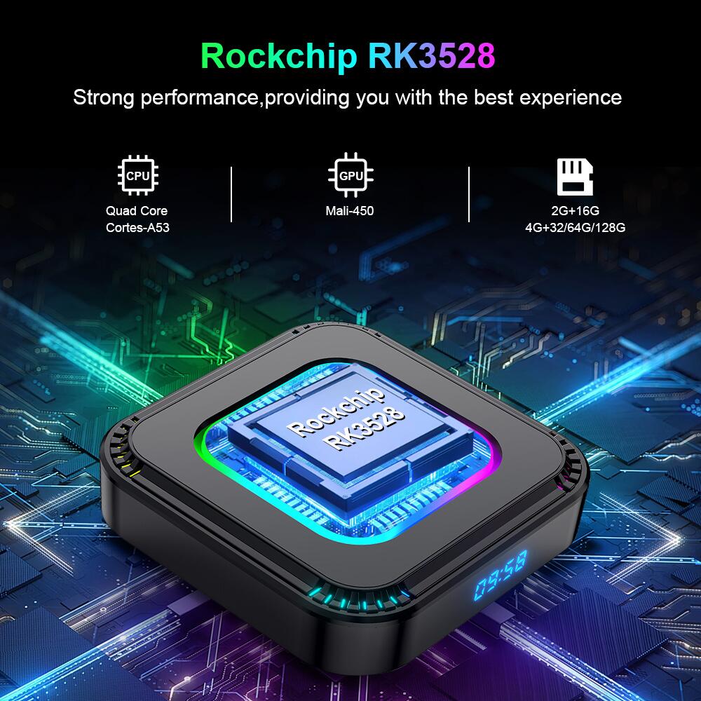 HTC1 K8 RockChip RK3528 boîte IPTV usine de fabricants de Chine