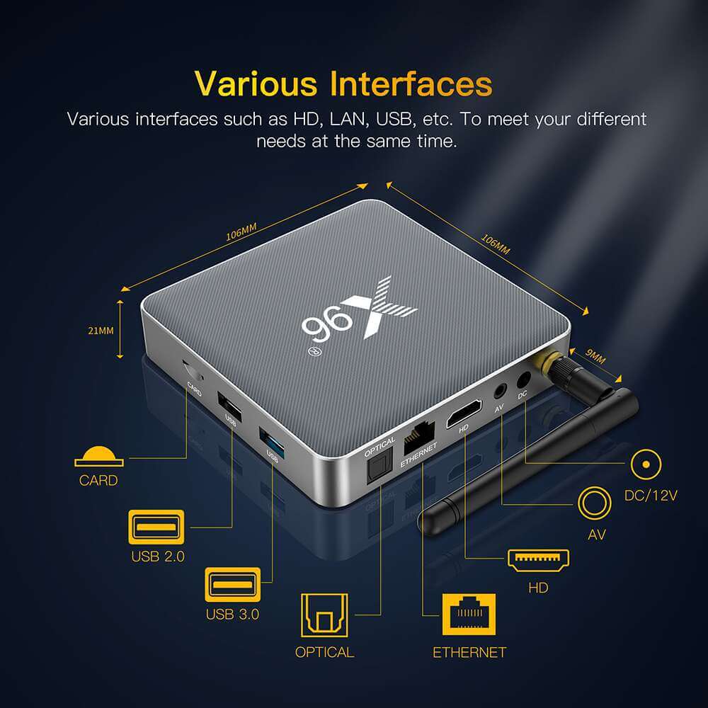 X96 X9 Amlogic S922 X流媒体播放器中国制造商OEM