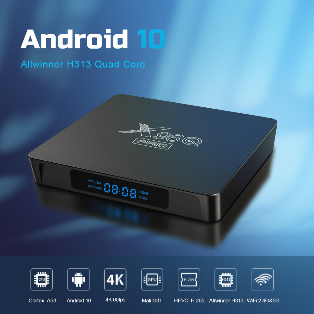 X 96 Q Pro Allwinner H 313 안드로이드 tv 박스 중국 제조업체