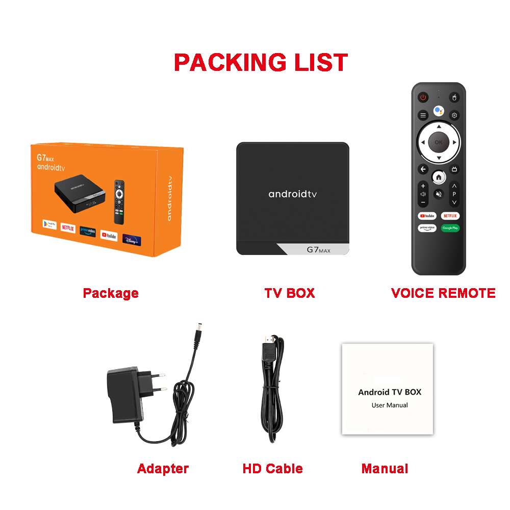 G7 MAX amlogic S905 X4流媒体播放器中国制造商出口商