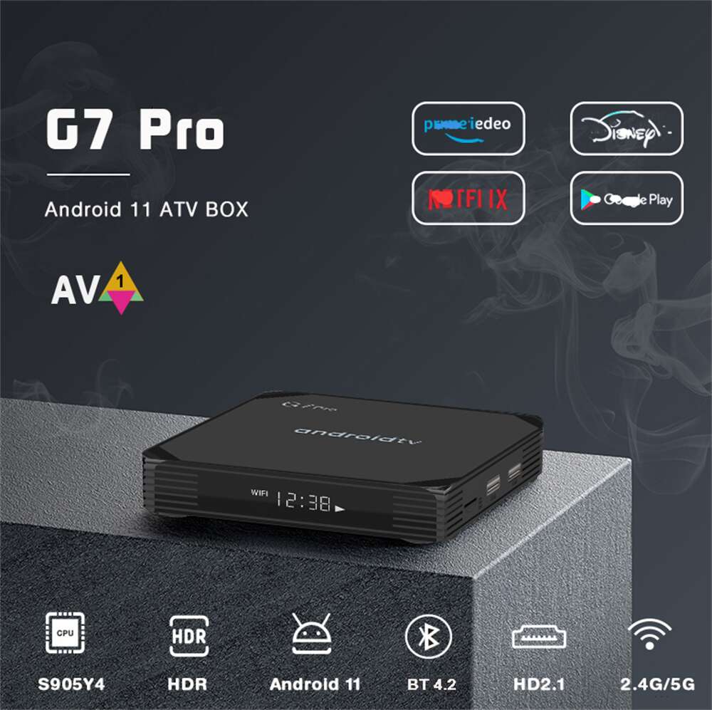 G 7 Pro Amlogic S 905 y 4 IPTV 상자 중국 제조업체 공장