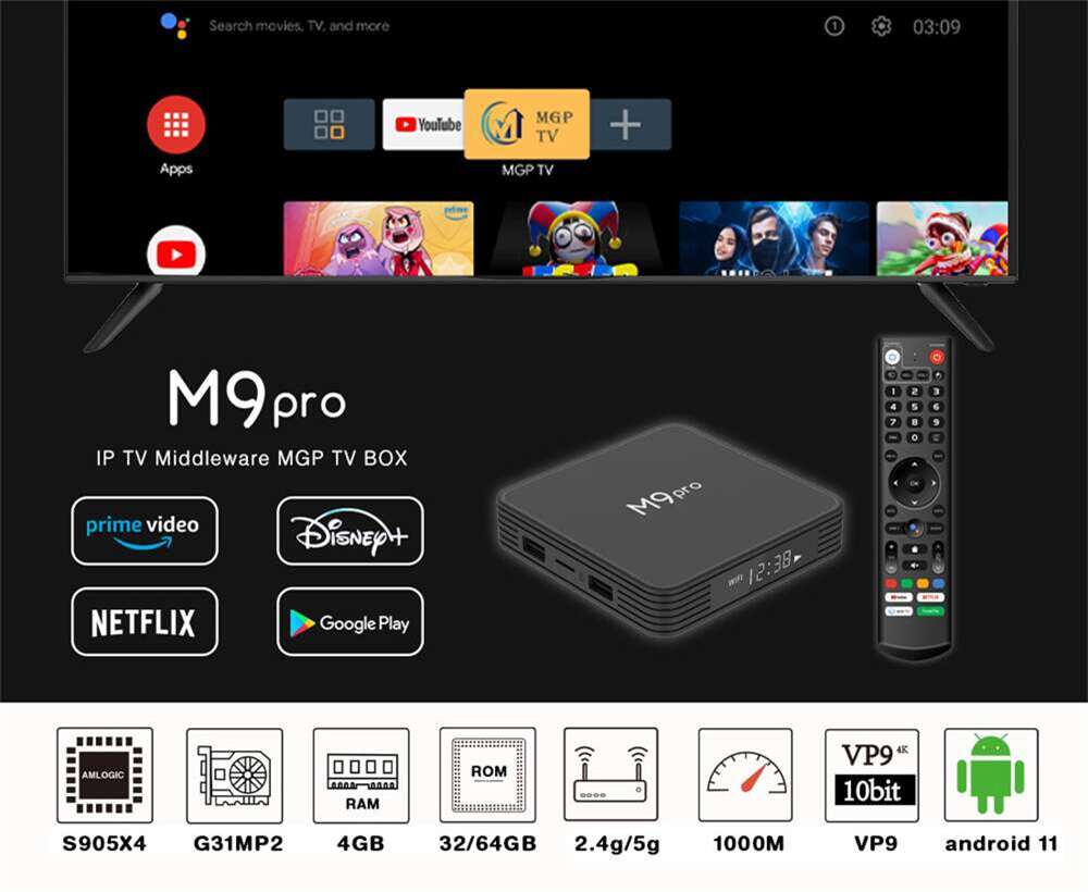 M 9 Pro amlogic S 905 X 4 스마트 tv 박스 중국 제조업체 OEM