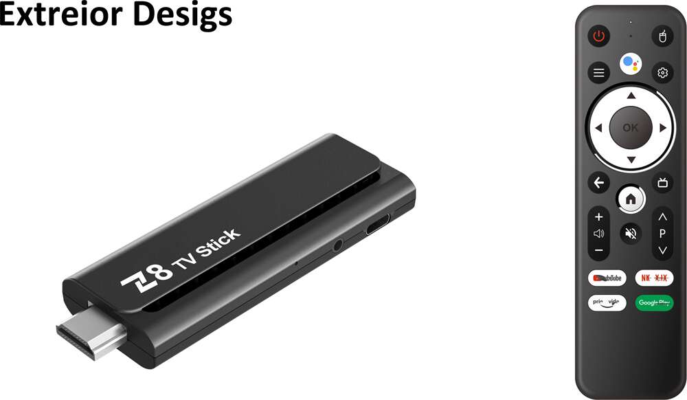 Z8 stick Allwinner H618 android tv stick China manufacturer OEM
