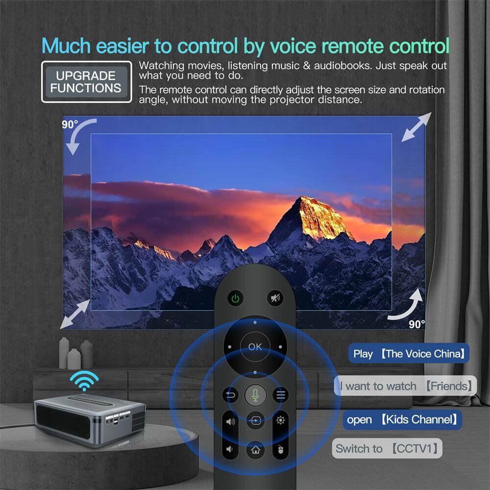 X1 Amlogic T972 projetor android fábrica de fabricação da China