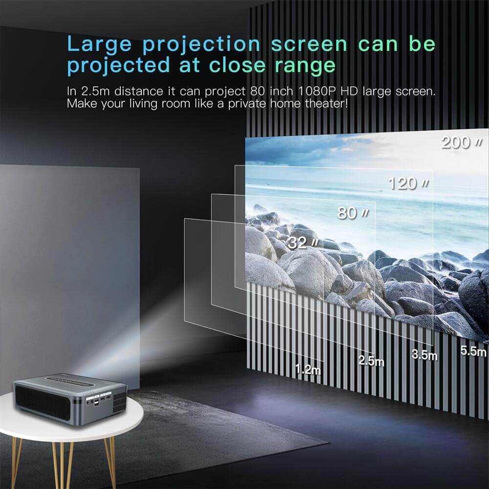 X1 Amlogic T972 projetor android fábrica de fabricação da China