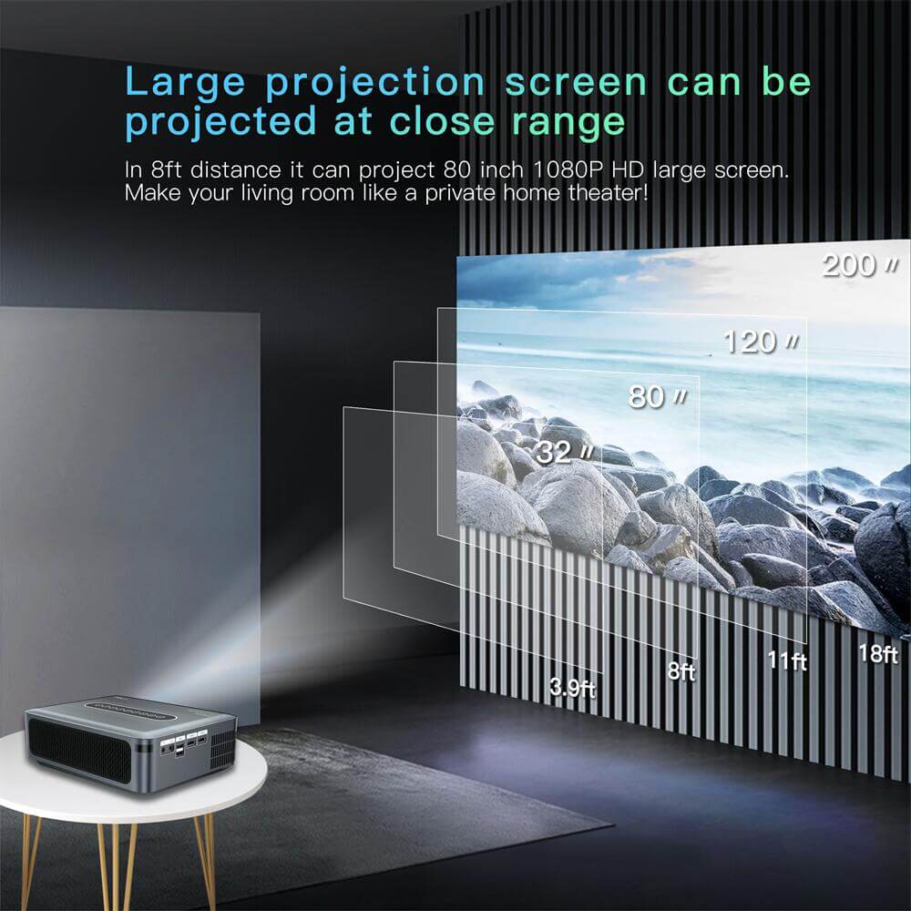 X1 Amlogic T972 projetor android fábrica de fabricação da China
