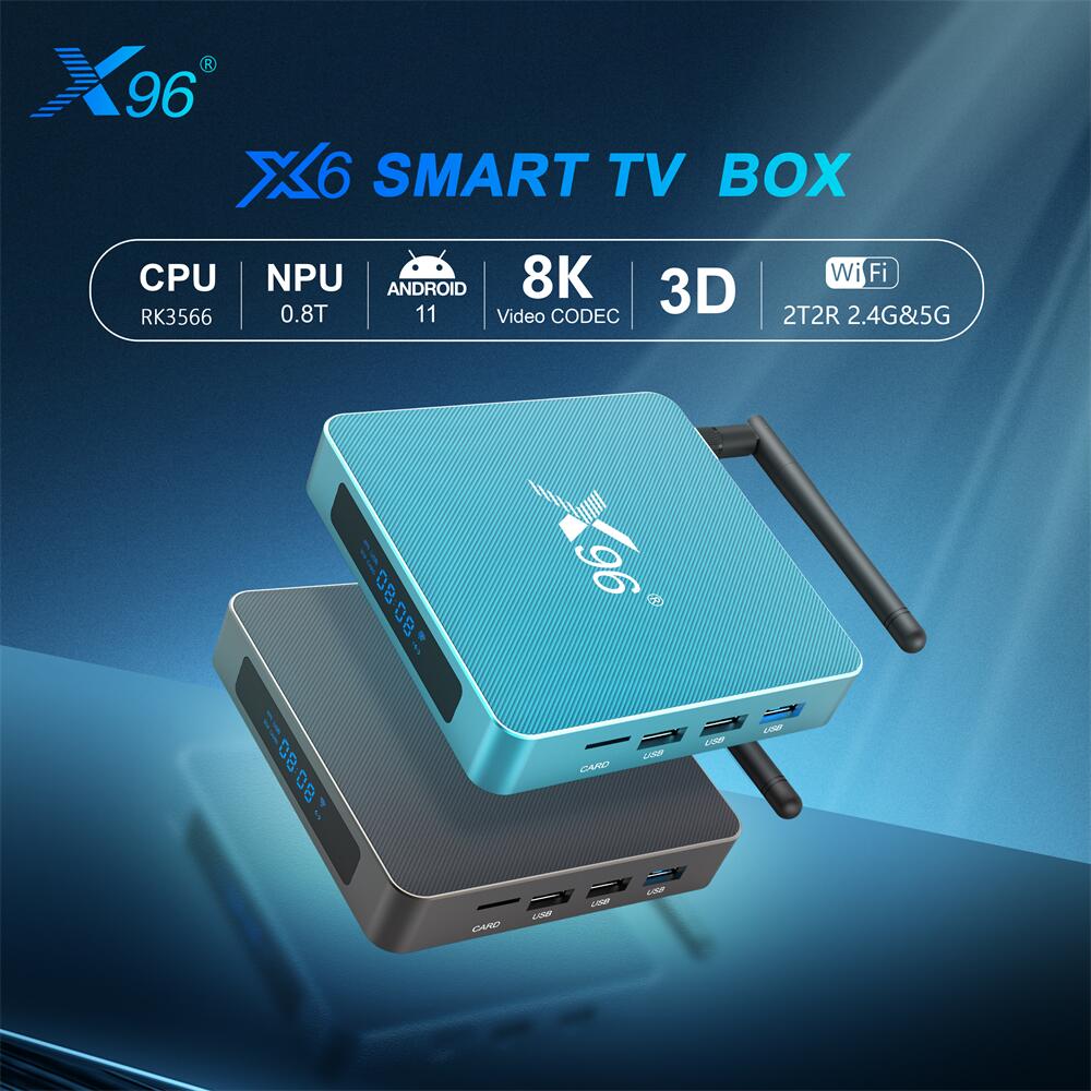 X 96 X 6 Rockchip RK 3566 스마트 TV 박스 중국 제조업체 수출업체