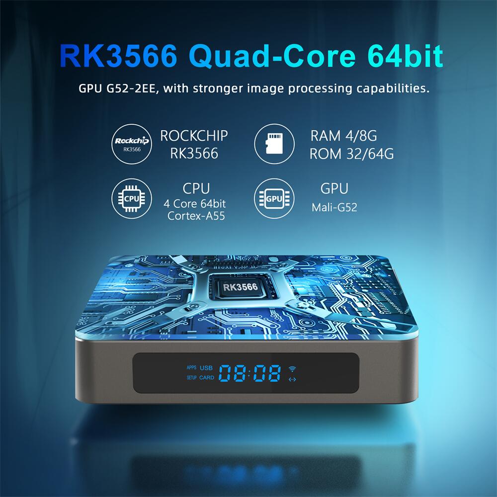 X 96 X 6 Rockchip RK 3566 스마트 TV 박스 중국 제조업체 수출업체