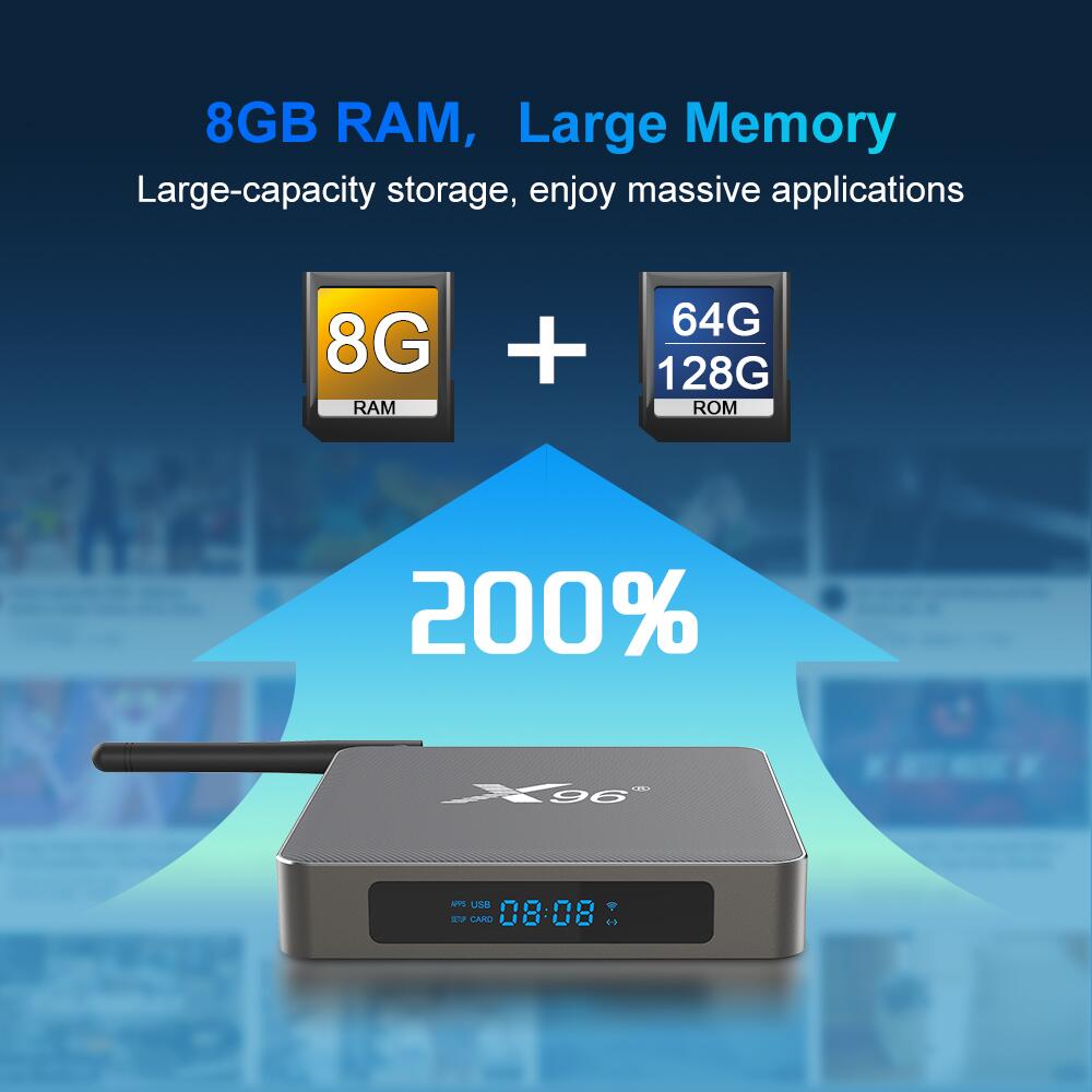X 96 X 6 Rockchip RK 3566 스마트 TV 박스 중국 제조업체 수출업체