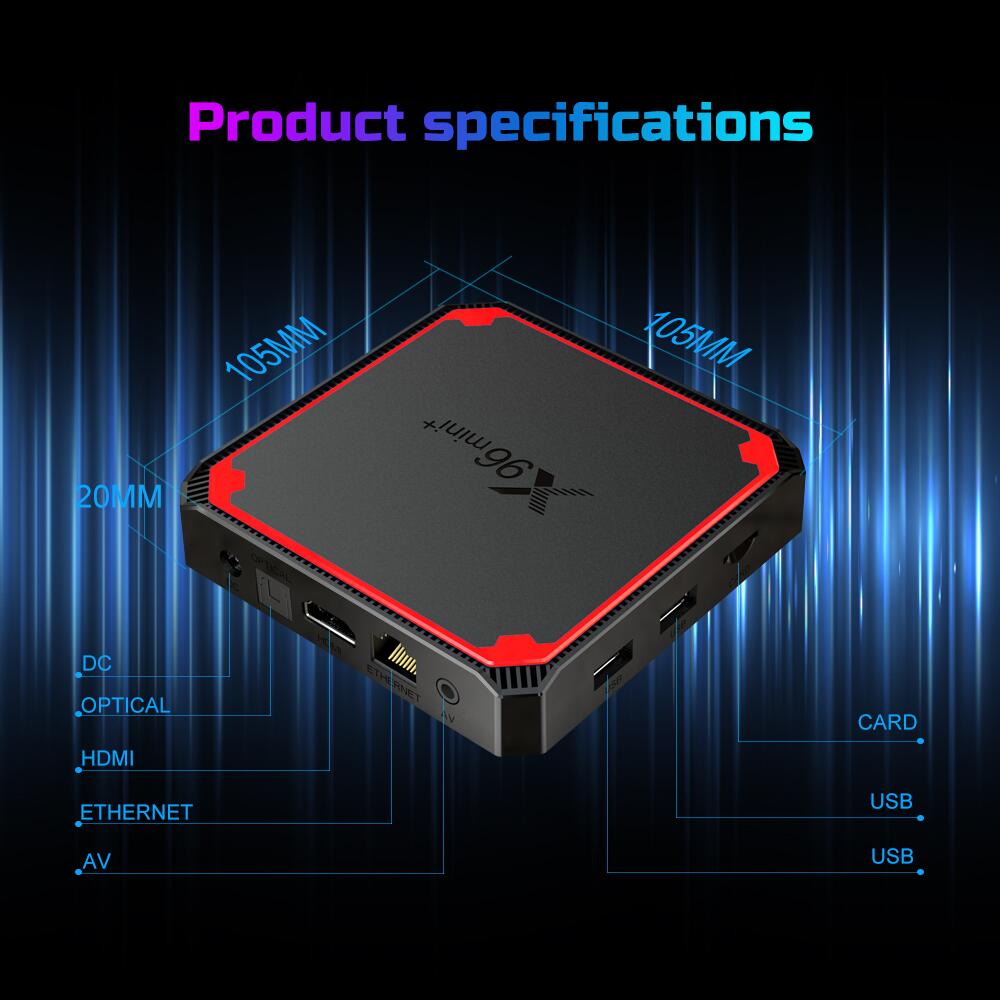 X 96 mini + Amlogic S 905 W 4 ott tv 박스 중국 제조업체 OEM