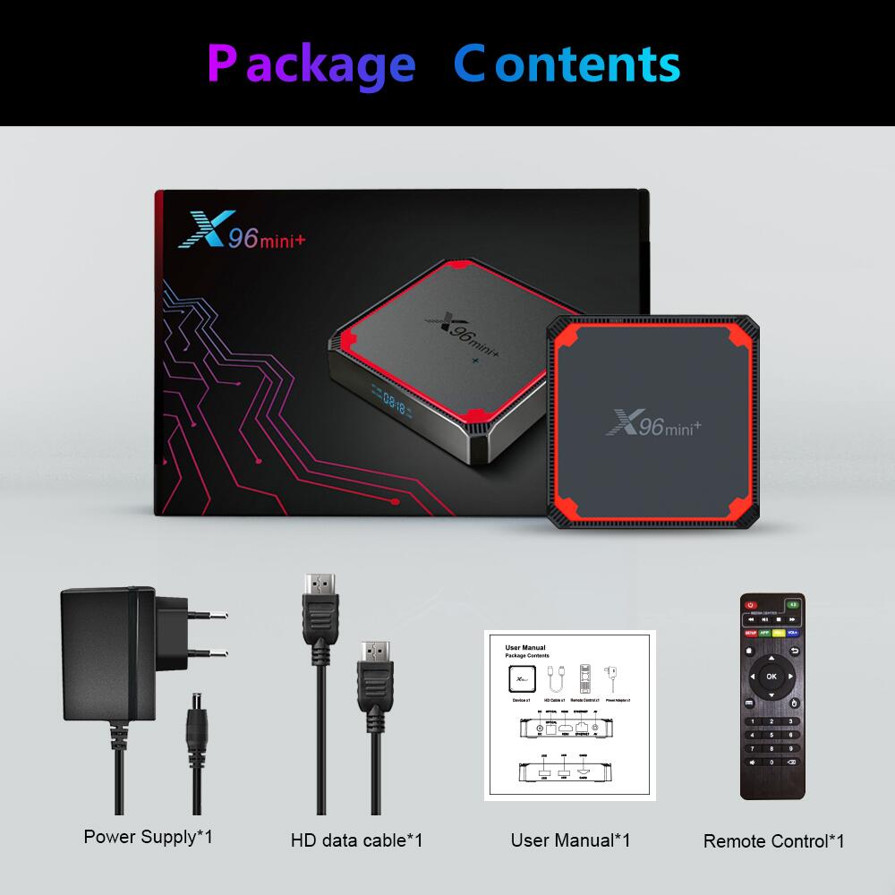 X 96 mini + Amlogic S 905 W 4 ott tv 박스 중국 제조업체 OEM
