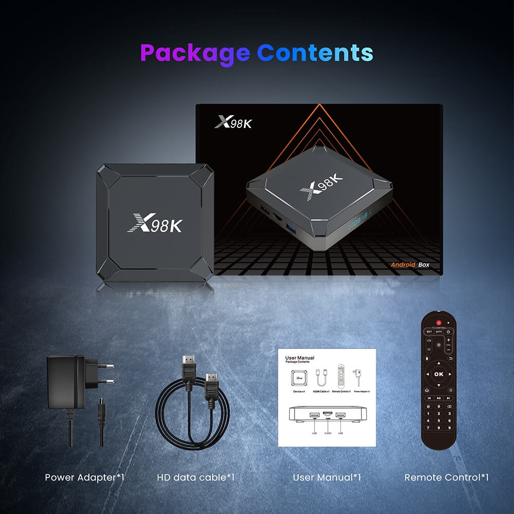 X 98 K RockChip RK 3528 안드로이드 tv 박스 중국 제조업체 공급자