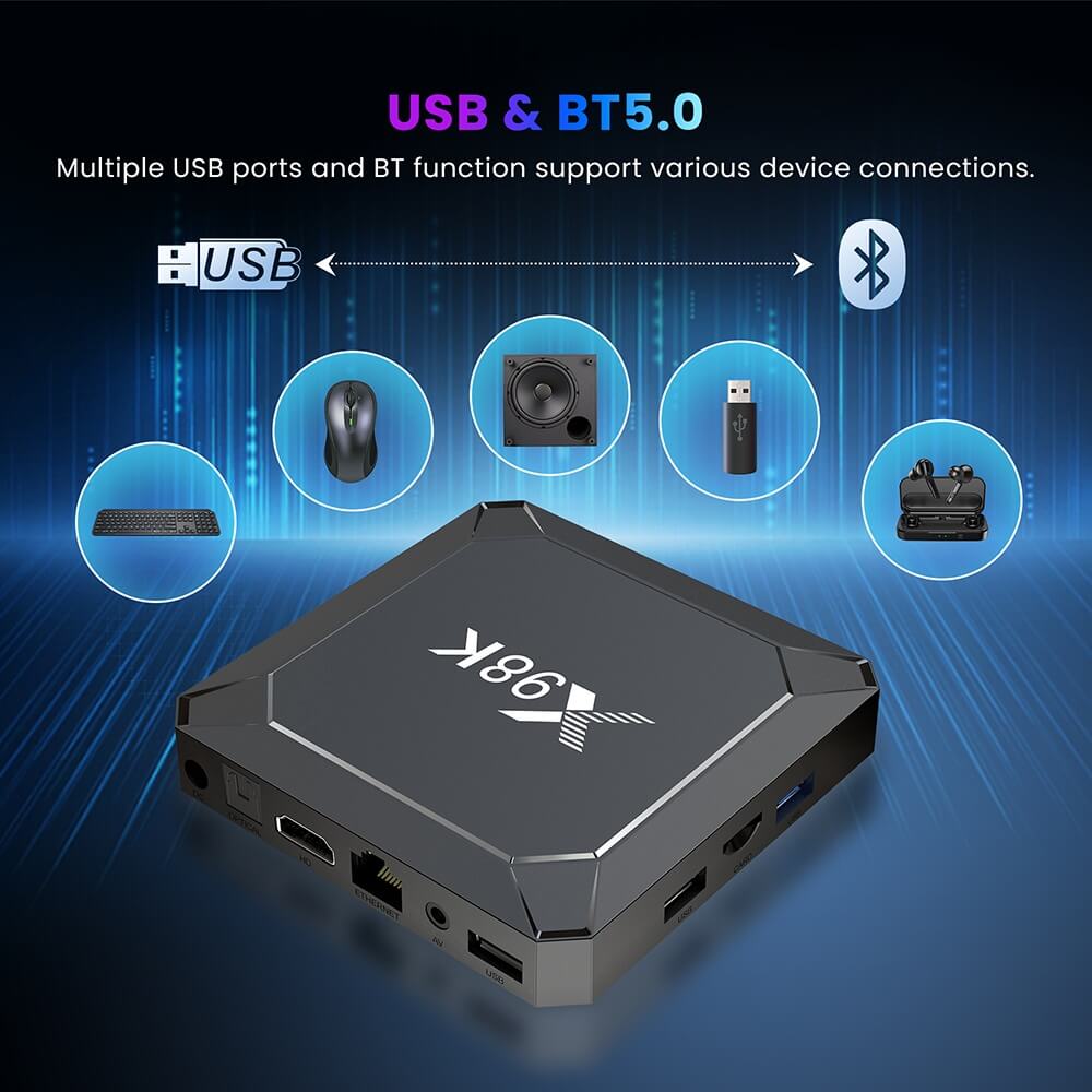 X 98 K RockChip RK 3528 안드로이드 tv 박스 중국 제조업체 공급자