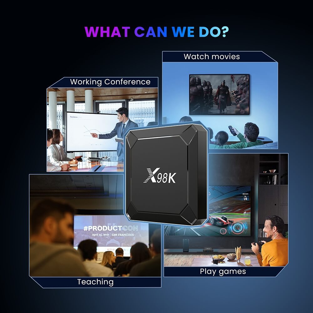 X 98 K RockChip RK 3528 안드로이드 tv 박스 중국 제조업체 공급자