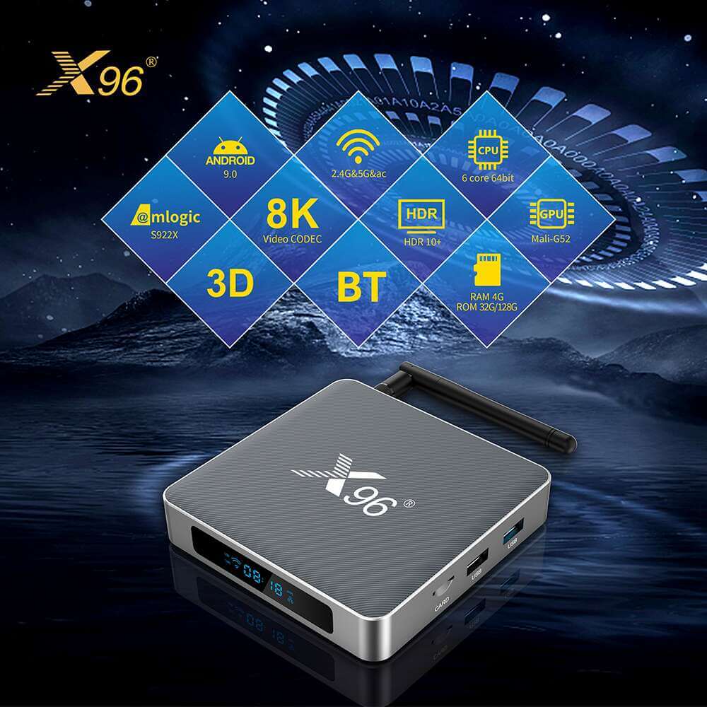 X 96 X 9 Amlogic S 922 X 스트리밍 플레이어: 중국산 엔터테인먼트 원더