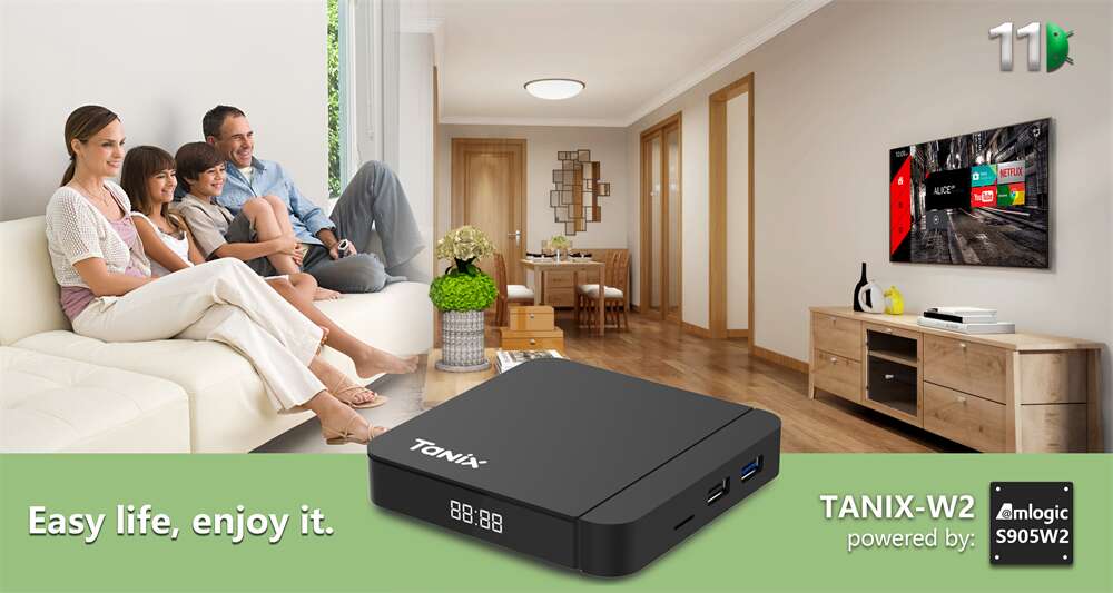 Tanix W 2 Amlogic S 905 W 2 스트리밍 플레이어로 TV 의 잠재력을 최대한 발휘하십시오.