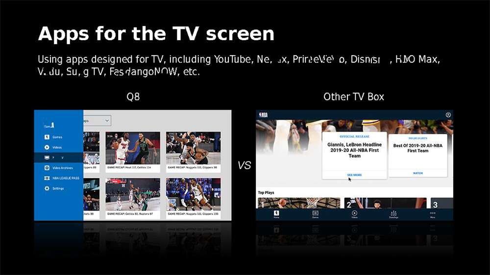 Q8 Amlogic S905y4 ott телевизор коробка: Китайское производство развлекательные камни